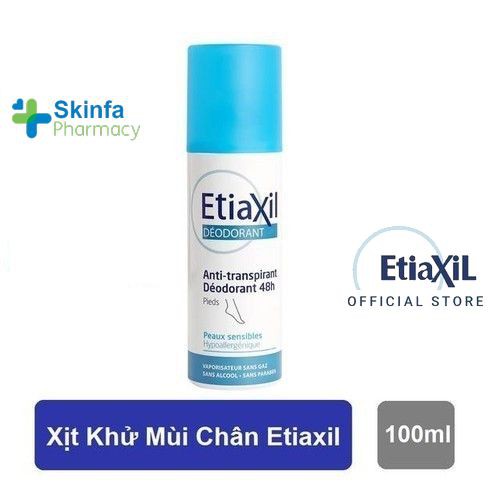 Xịt Khử Mùi Chân Etiaxil 100ml - Skinfa