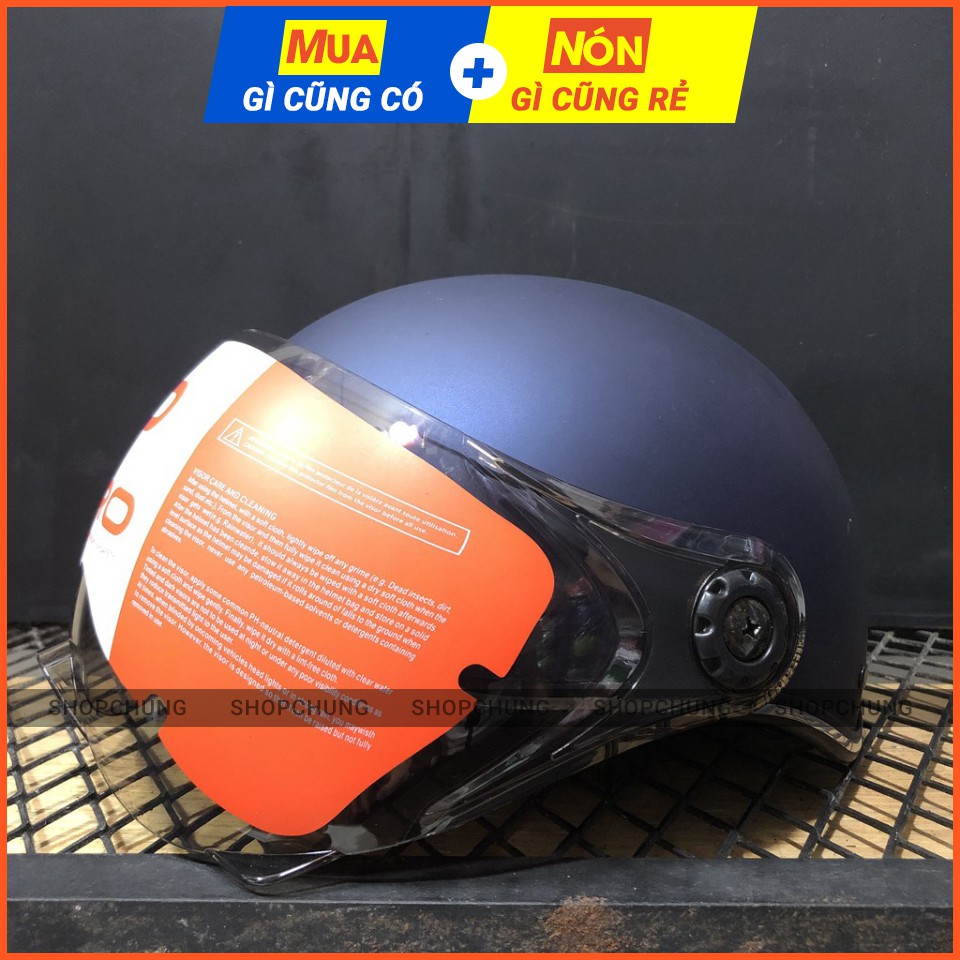 Mũ Bảo Hiểm Nửa Đầu Có Kính - Indes Go Pro- Chính Hãng- Chất Lượng- Bao Đập