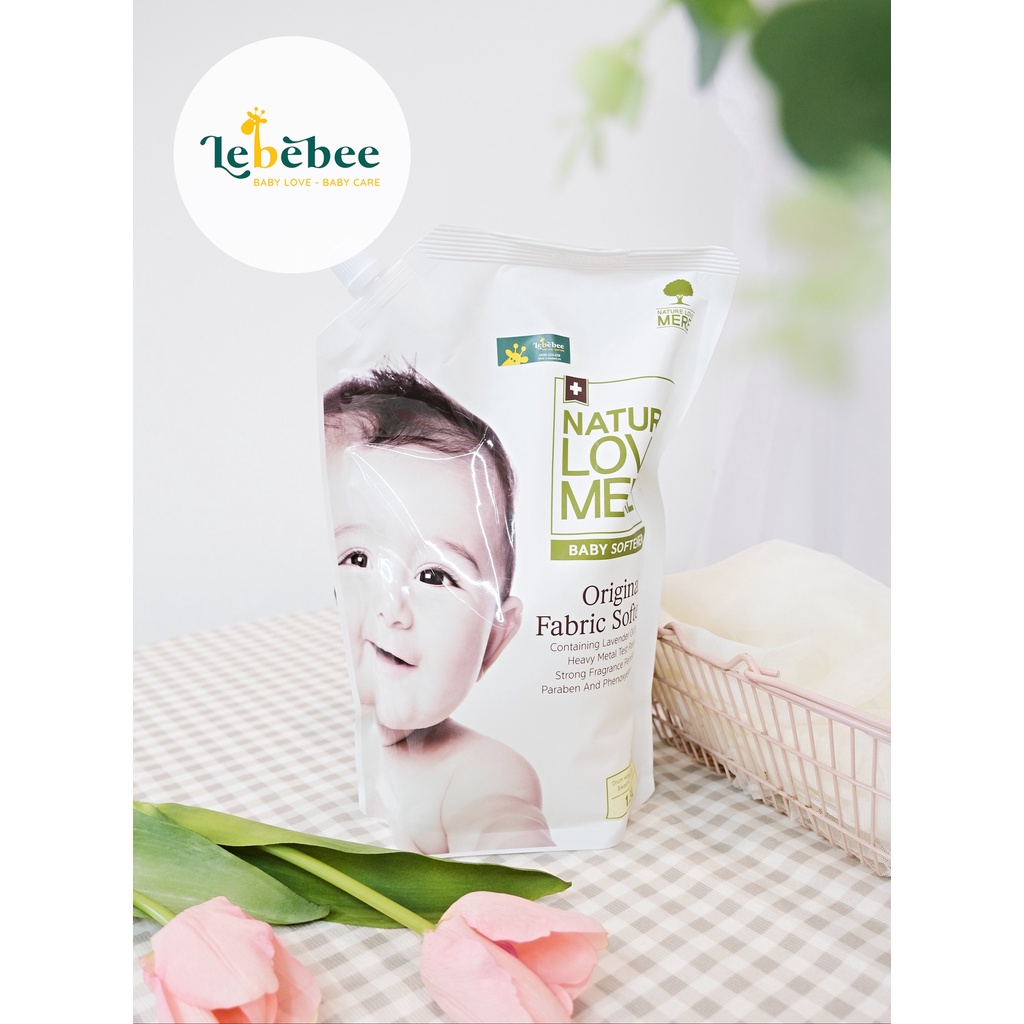 NƯỚC GIẶT XẢ QUẦN ÁO TRẺ EM NATURE LOVE MERE HƯƠNG THẢO MỘC ORIGINAL 1800ml/1300ml