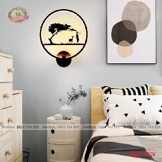 Đèn ngủ treo tường hình con hưu, Decor phòng khách, phòng ngủ, cầu thang