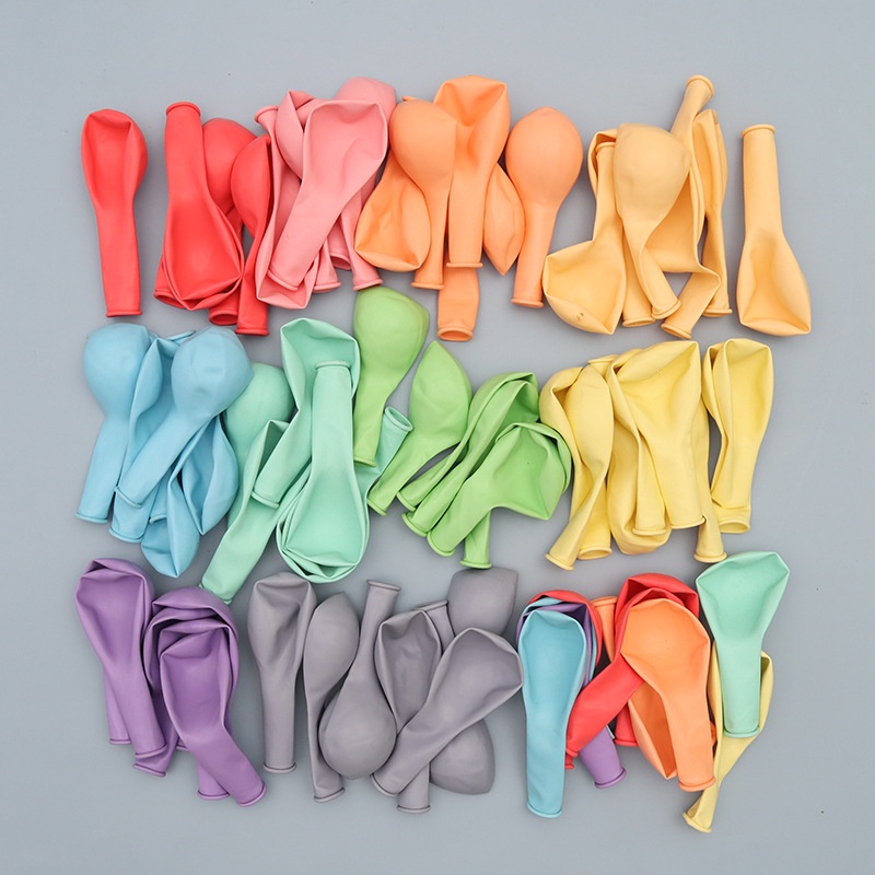 Set 10/30 Bong Bóng Trái Tim 5 Inch Nhiều Màu Sắc 3D Cho Trang Trí Tiệc