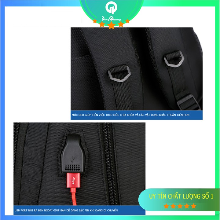 Balo nam Nữ Balo Laptop Gaming Cao Cấp Tích hợp cổng USB sạc ngoài phong cách