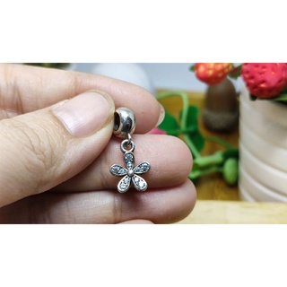 GauBee Charm bạc 925 hoa daisy bạc s925