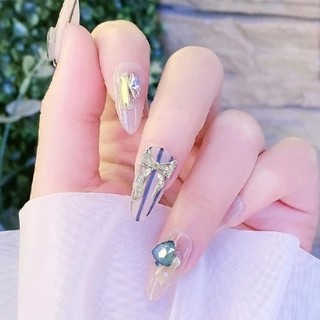 Charm nơ đá đính móng CN-01 02