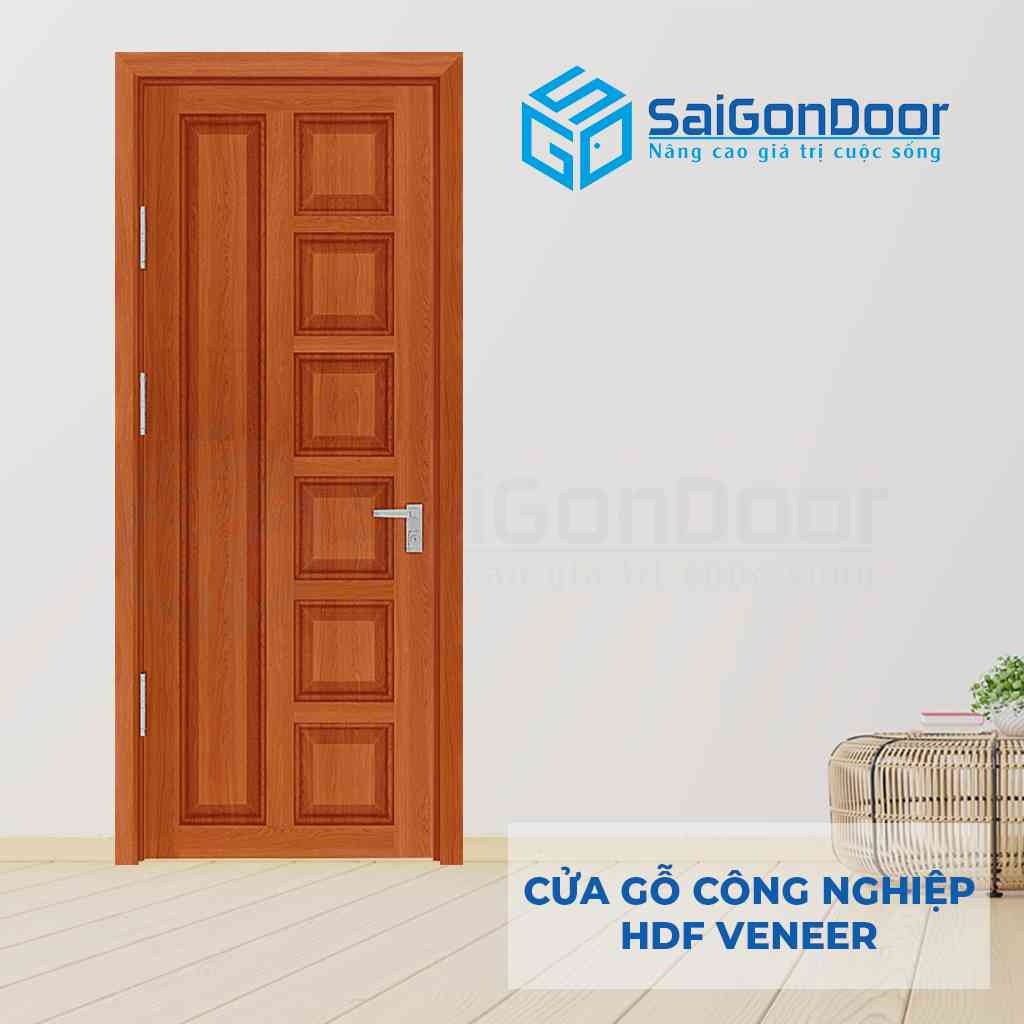 Cửa gỗ công nghiệp phủ veneer chuyên làm cửa thông phòng,phòng ngủ