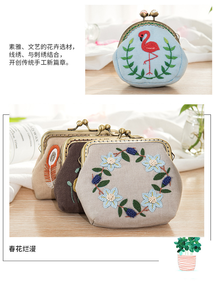 Ví Thêu Tay Phong Cách Châu Âu Sang Trọng