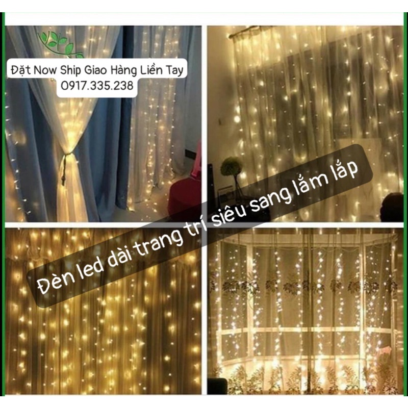 đèn led dài 5_6M trang trí ( cắm điện &amp; sai bin)