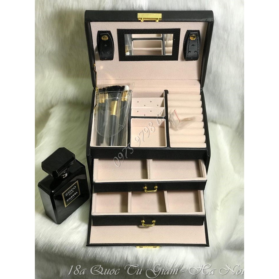Cốp đựng trang sức 3 tầng