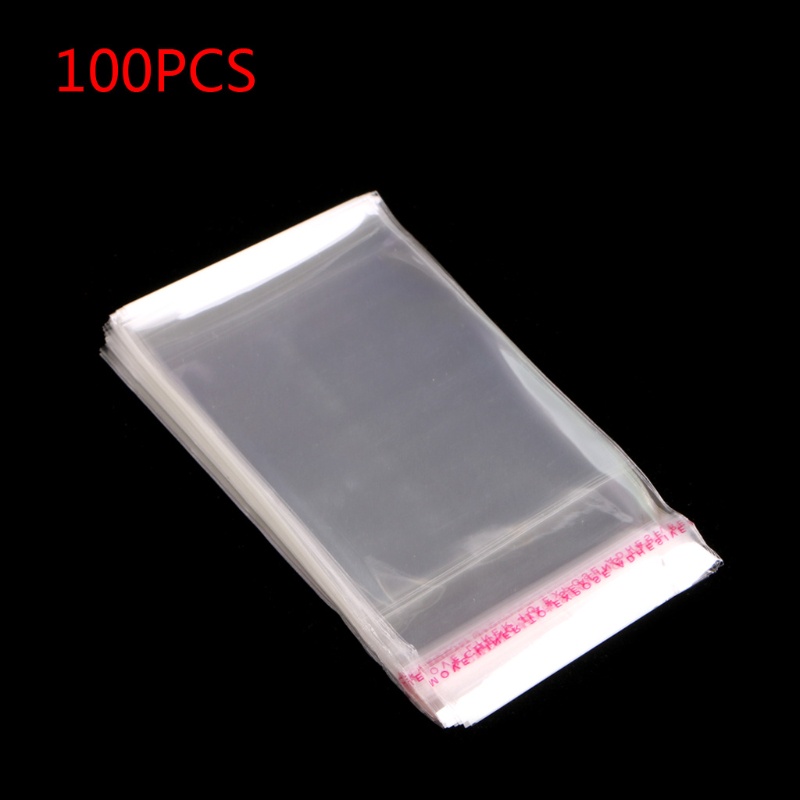 Túi nhựa opp poly miệng túi tự dính có thể tái sử dụng màu trong suốt