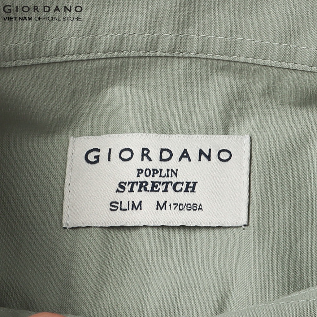 Áo Sơ Mi Ngắn Tay Nam Poplin Shirt Giordano 01042212