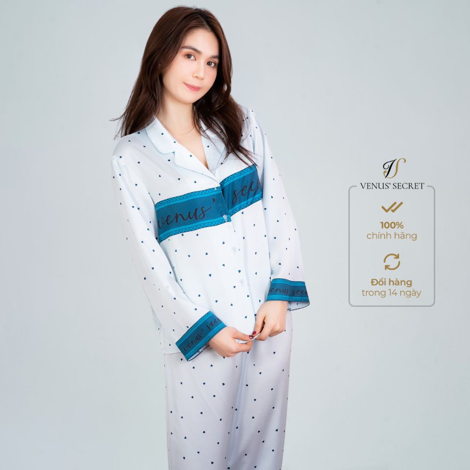 Bộ lụa pijama p. chữ VENUS SECRET