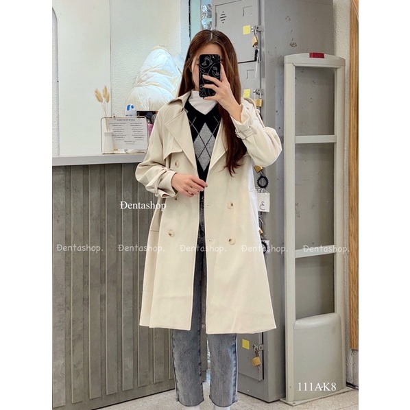 Áo khoác măng tô dáng dài -111AK8- Đenta shop