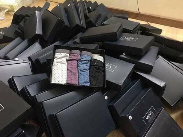 COMBO HỘP 4 CHIẾC QUẦN SỊP ĐÙI THÔNG HƠI NAM MÁT LẠNH