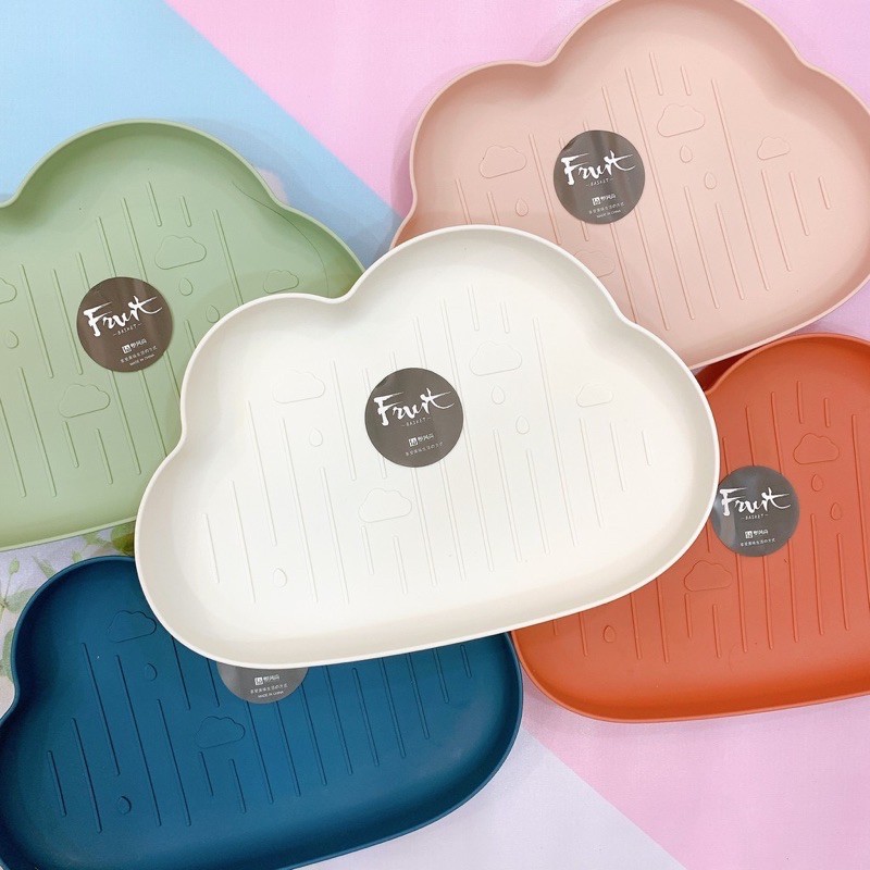 Khay Đựng Đồ Ăn Dặm Lúa Mạch Hình Mây, Cà Rốt, Dứa Ngộ Nghĩnh Đáng Yêu Cho Bé