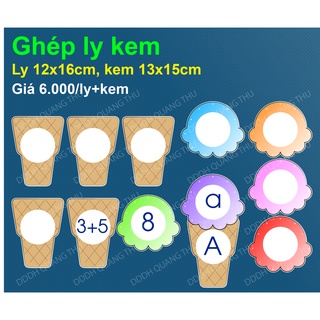 Ghép ly kem
