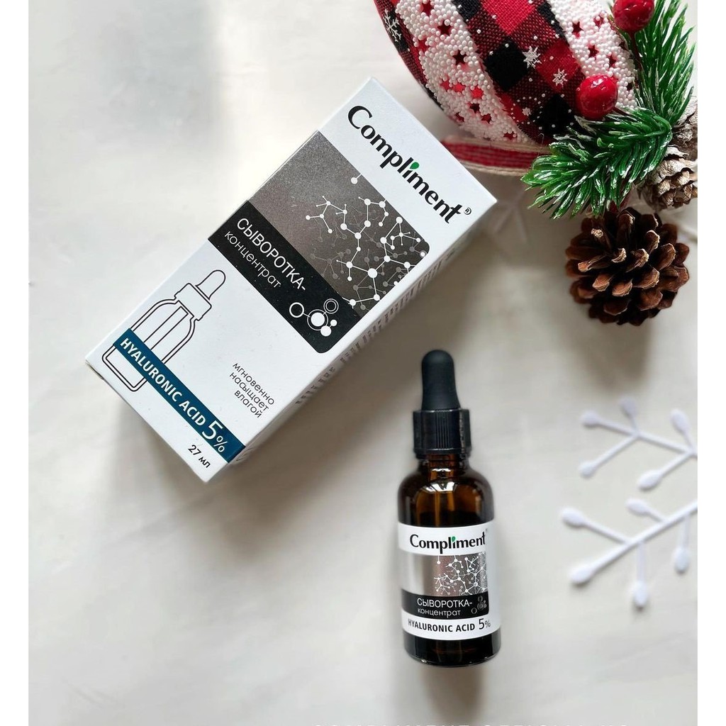 Serum Compliment 5% Hyaluronic Acid Cấp ẩm, Tái tạo, chống lão hóa