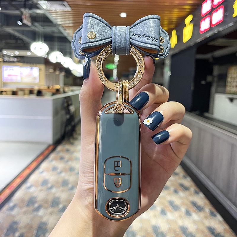 Vỏ Chìa Khóa Điều Khiển Từ Xa Cho Mazda 2 3 5 6 Atenza Axela Demio CX-4 CX-5 CX5 CX-3 CX7 CX-9 2015 2016 2017 2018 2019 MX-5 Atenza Mazda 3 Escala CX-30