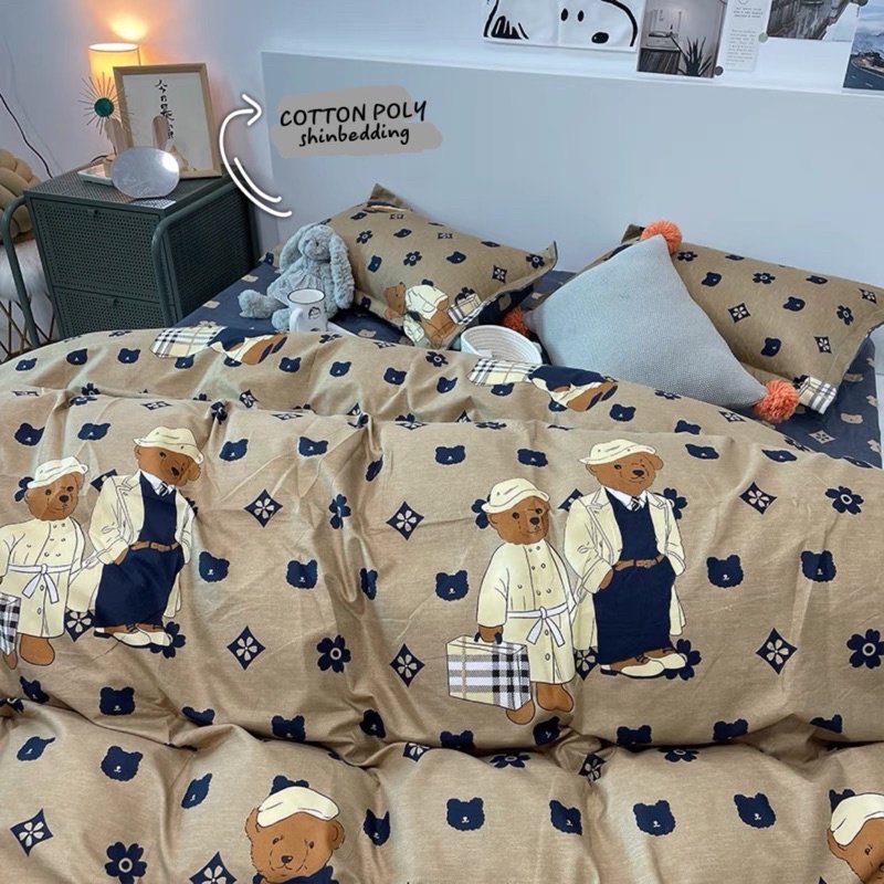 BST Set Bộ Vỏ Chăn Ga Cotton Poly Hoạ Tiết Hoạt Hình Dễ Thương -12 Mẫu_shinbedding
