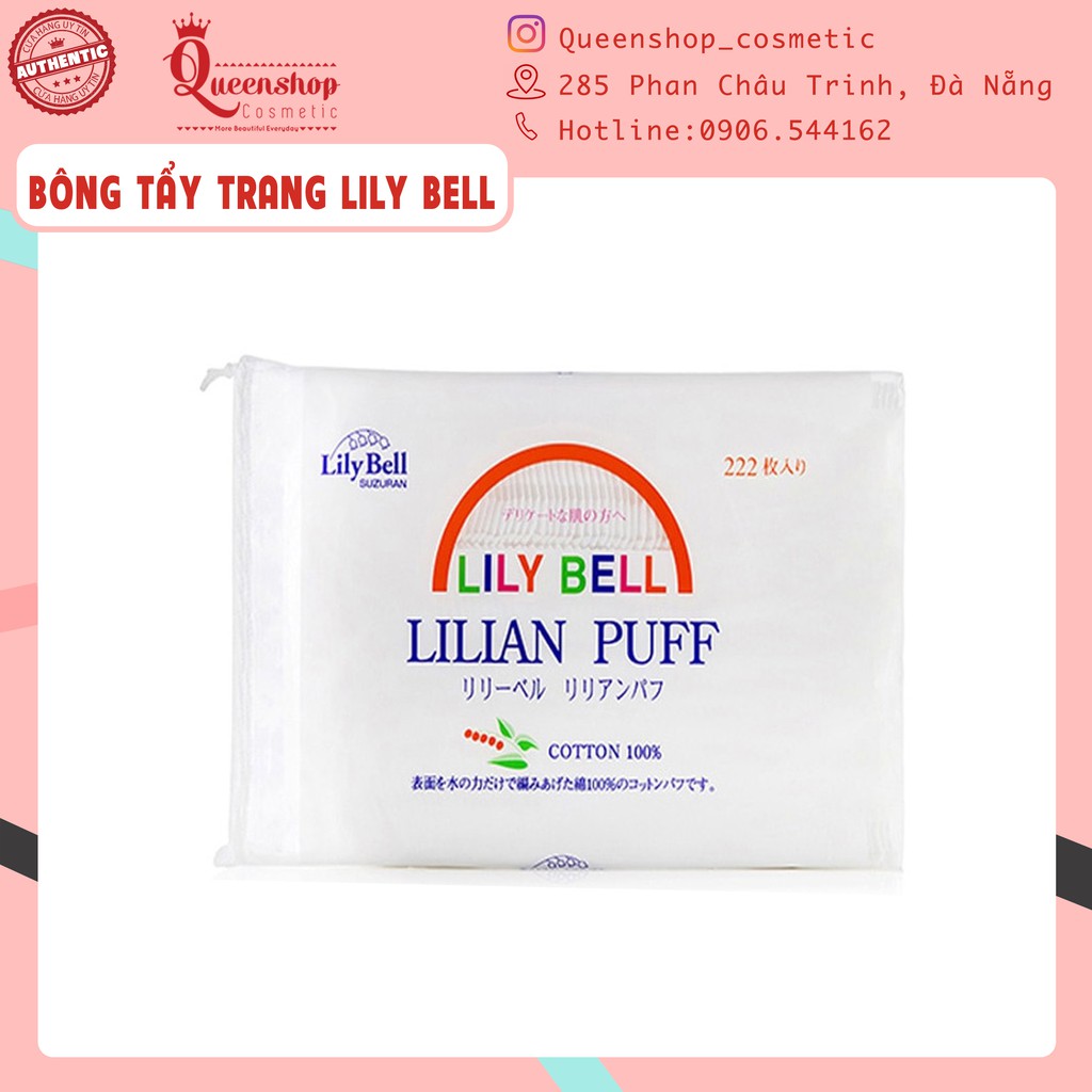 Bông Tẩy Trang Lily Bell Siêu hot(Bản Nhật)