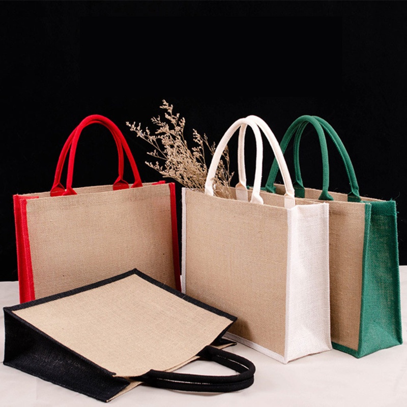 Túi Tote Vải Bố Sức Chứa Lớn Có Tay Cầm Chắc Chắn Có Thể Tái Sử Dụng Cho Nữ