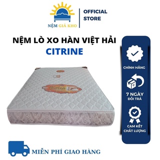 Nệm Lò Xo Citrine Hàn Việt Hải Cao 22cm, Bảo Hành 5 Năm