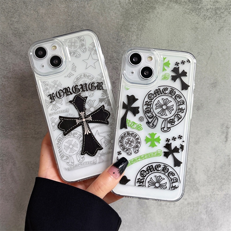Ốp Điện Thoại Chống Sốc In Logo Chrome Hearts Cho iPhone 13 Pro Max 12 11 X Xs Max Xr SE2 7 8 Plus