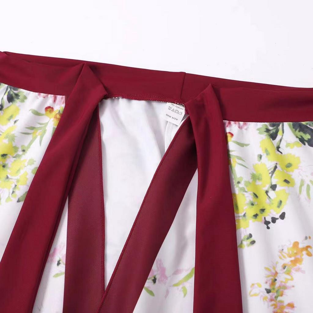 Bikini đi biển 1 mảnh thiết lập in liền thân hở lưng sexy đồ bơi nữ