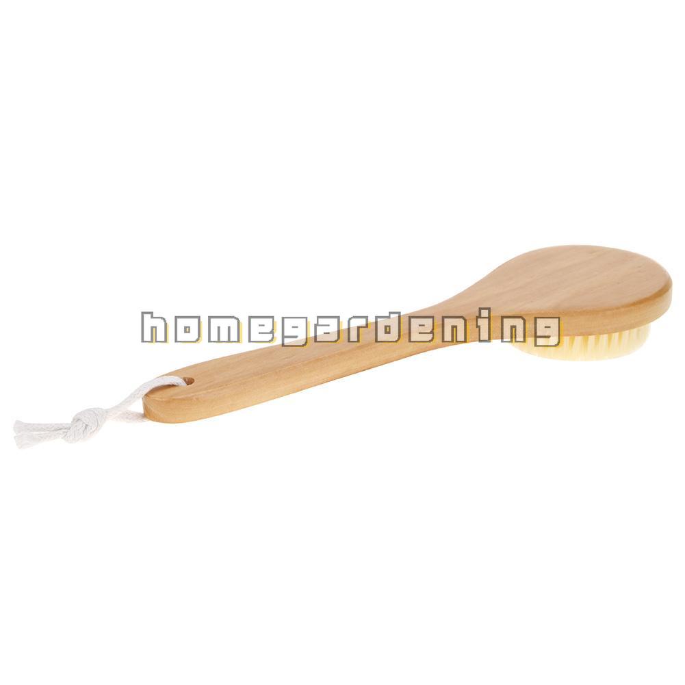 Bàn Chải Chà Lưng Cán Dài Bằng Gỗ Tự Nhiên Dùng Cho SPA