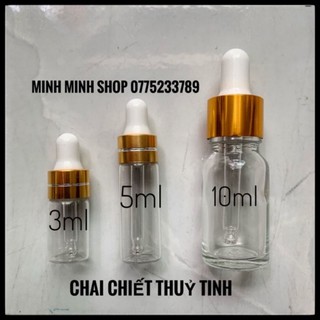 Chai thủy tinh dùng chiết mực tê tinh dầu