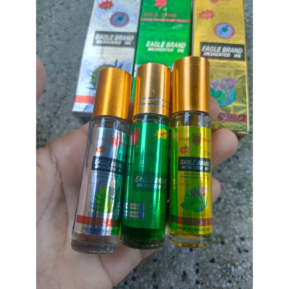 Dầu Gió Xanh con ó Dạng Lăn-10ml, 3 màu