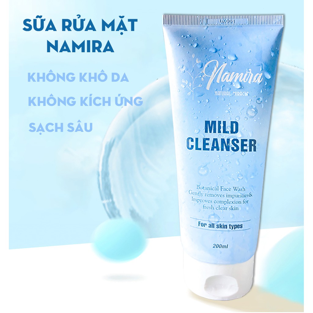 Sữa Rửa Mặt Sạch Sâu Namira Mild Cleanser - Tạo Bọt, Dưỡng Ẩm, Sáng Da 200ml | BigBuy360 - bigbuy360.vn