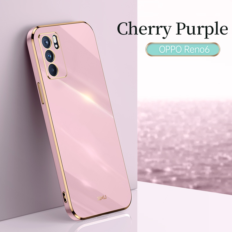 Ốp Điện Thoại TPU Silicon Mềm Chống Sốc Mạ Điện Cho OPPO Reno 6 5G OPPO Reno 6Z Reno6 6Z