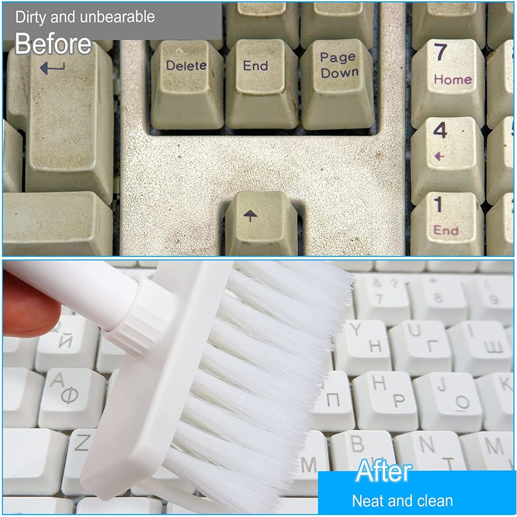 Bộ Dụng Cụ Vệ Sinh Bàn Phím Máy Tính 5 Trong 1 Mềm Mại