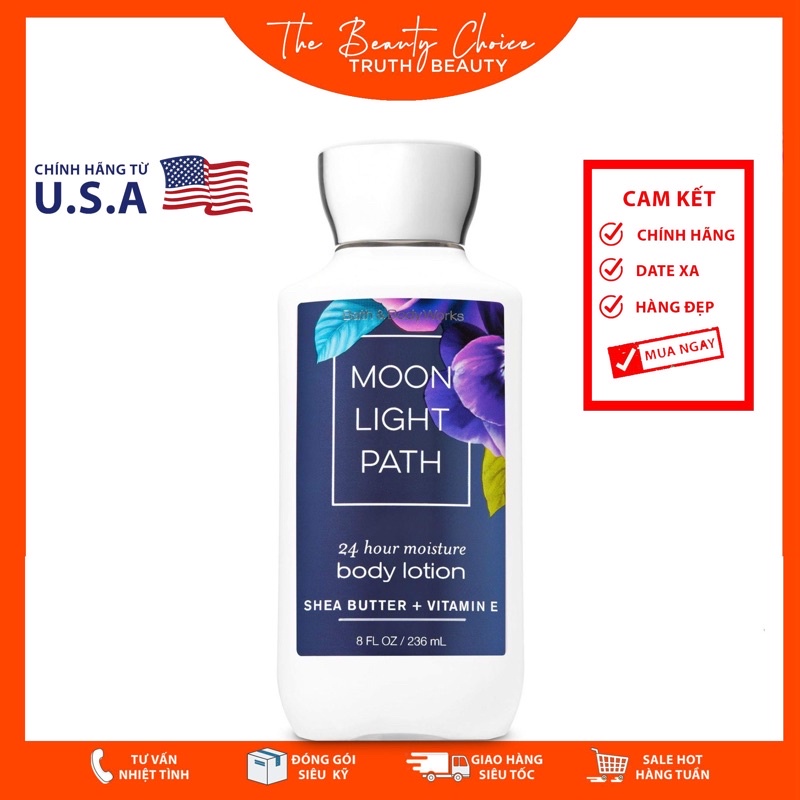 Sữa dưỡng thể Bath & Body Works - Moonlight Path (236mL)