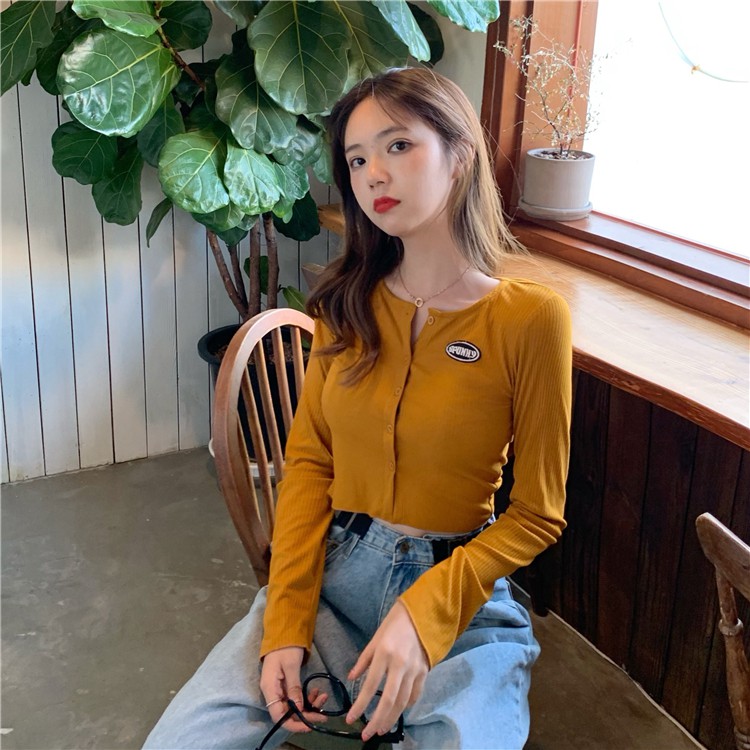 Set áo thun tay ngắn + áo khoác Cardigan dệt kim tay dài phong cách Retro | BigBuy360 - bigbuy360.vn