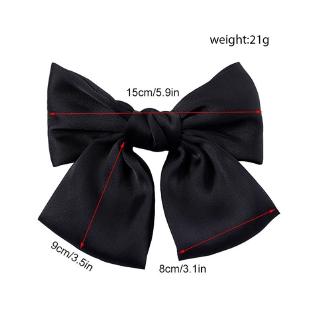 Kẹp Tóc Nơ Bằng Lụa Satin Cỡ Lớn Thời Trang Cho Nữ