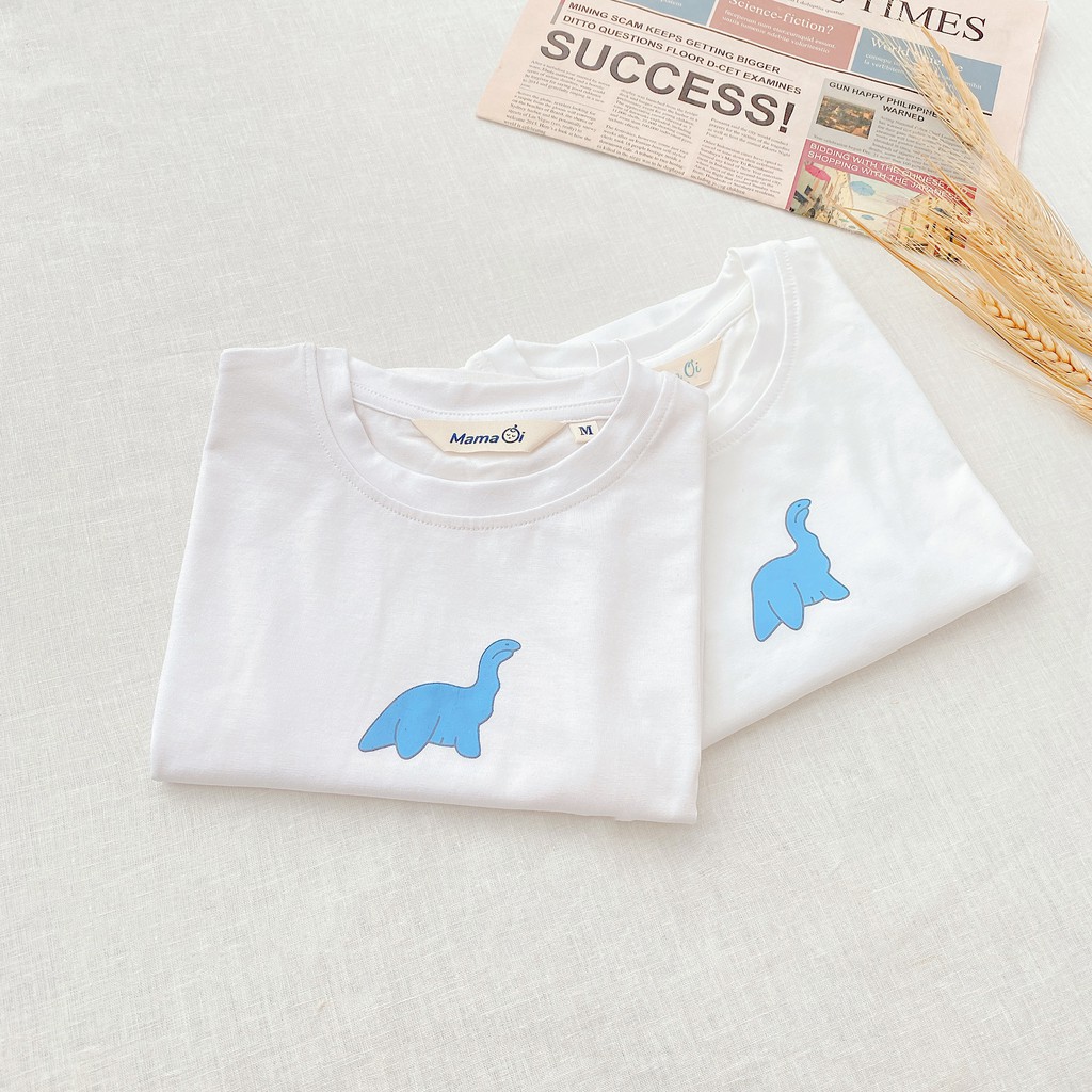 Áo thun bé trai bé gái vải cotton co dãn 4 chiều màu trắng cho bé 0-3 tuổi của Mama Ơi - Thời trang cho bé