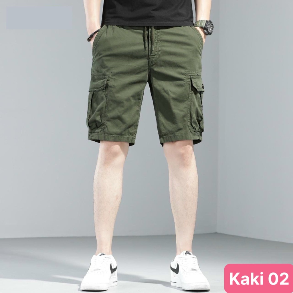 Quần short đùi kaki nam màu xám trơn cao cấp kiểu dáng thể thao lửng, quần sóc nam đẹp Havado2 nhiều mẫu mới