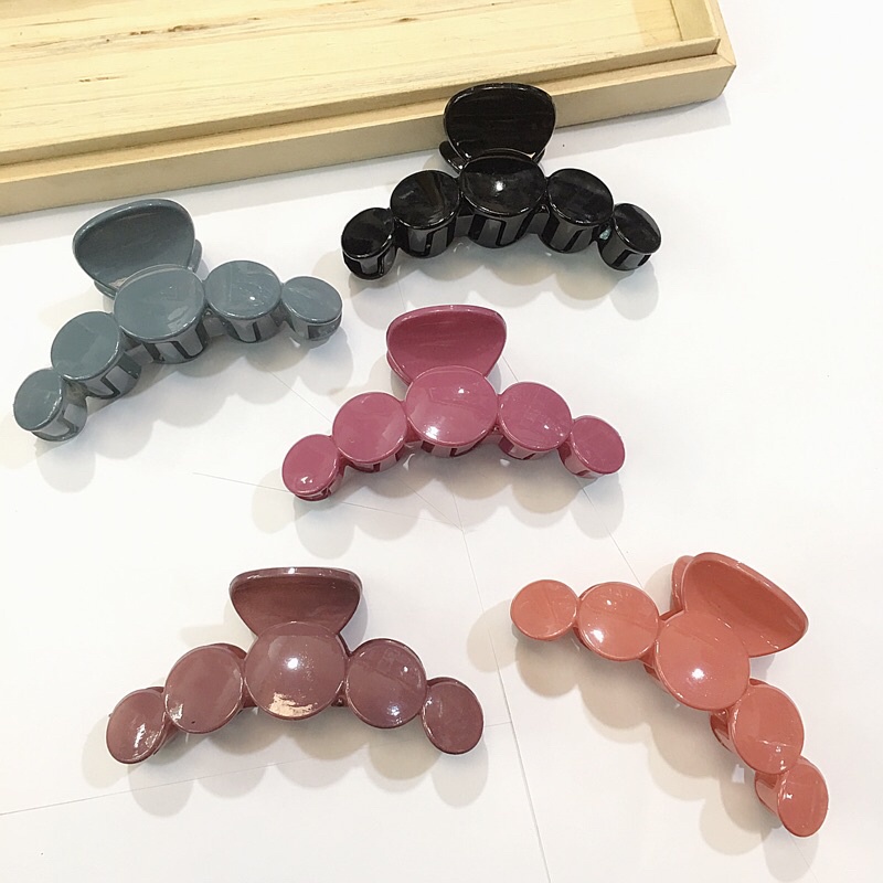 Kẹp tóc cỡ lớn đơn giản phong cách Hàn Quốc nhiều mẫu