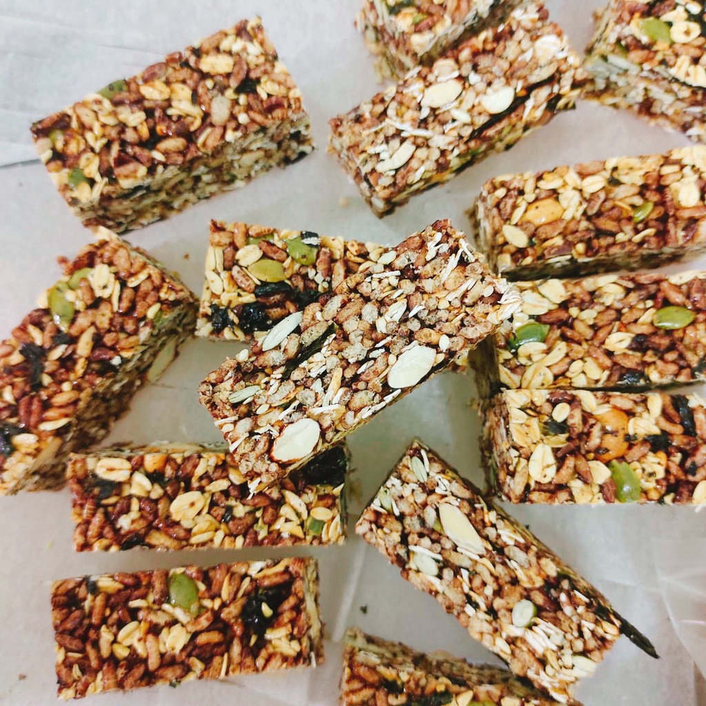 1 Kg Thanh Gạo Lứt Rong Biển mix hạt dinh dưỡng thơm ngon-đồ ăn vặt