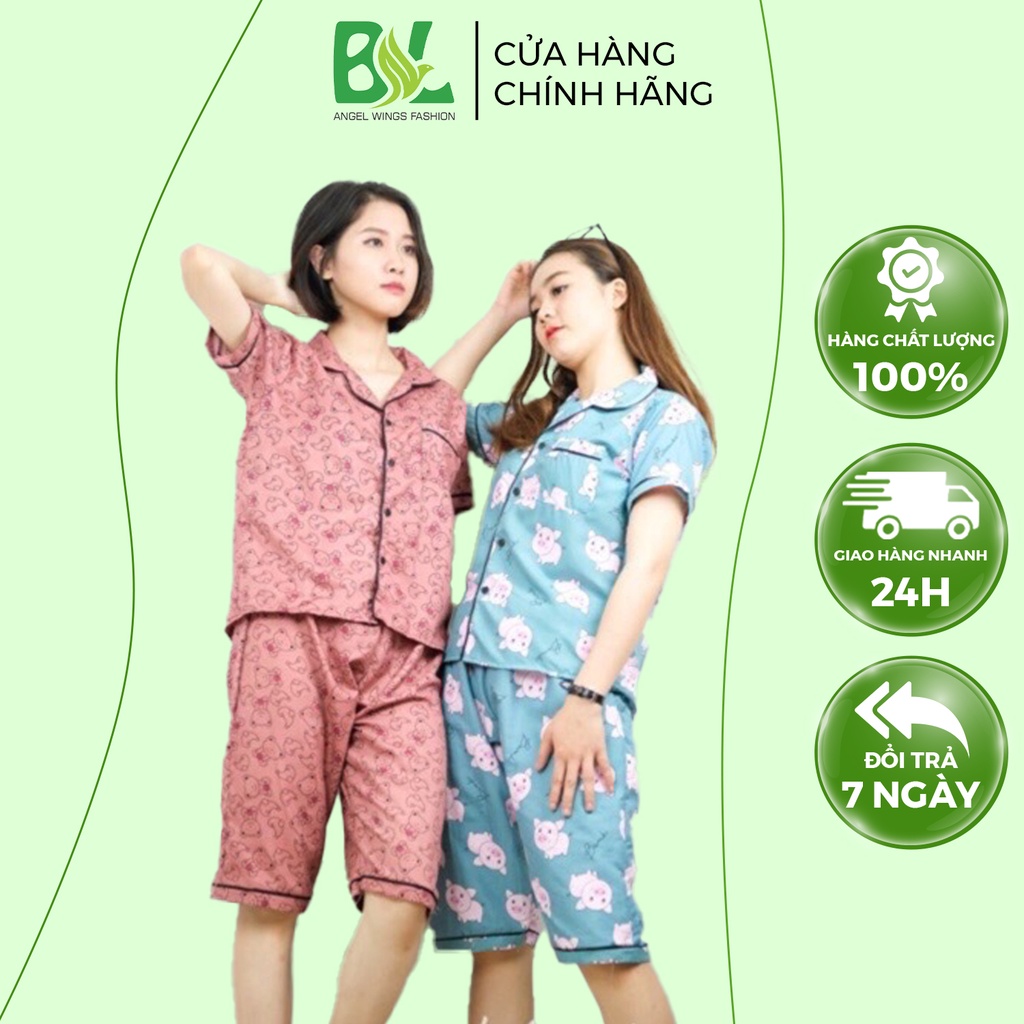 Bộ Pijama Quần Lửng Áo Cộc Tay Kate BL Fashion