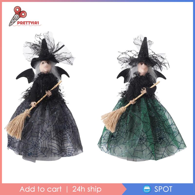 [Prettyia1] Búp Bê Phù Thủy Trang Trí Halloween / Giáng Sinh