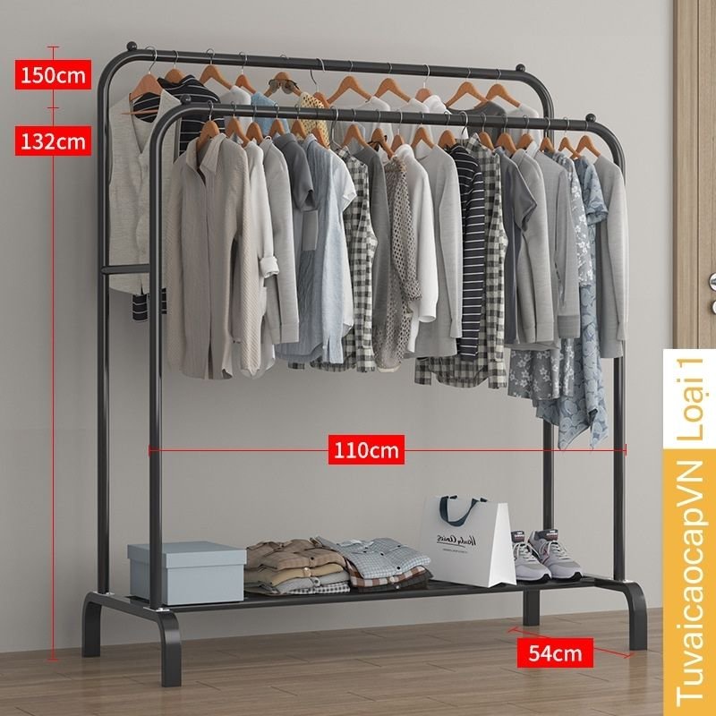 Giá Kệ Treo Tủ Quần Áo Khung Kim Loại Nhập Khẩu Cao Cấp Bảo Hành 12 tháng