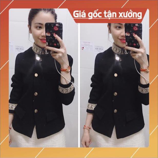 Áo dạ viền vàng ❤️FreeShip❤️ hoàng gia khuy vàng cao cấp | BigBuy360 - bigbuy360.vn