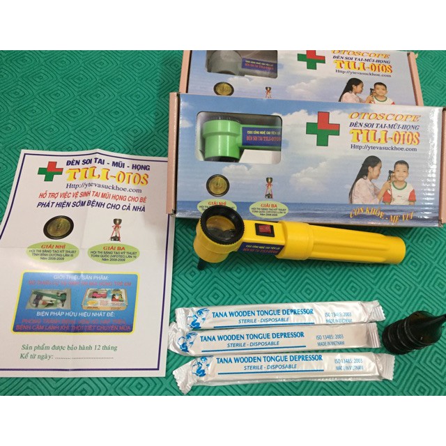 Đèn soi tai Tili-otos, đèn soi tai mũi họng phòng viêm tai giữa cho bé