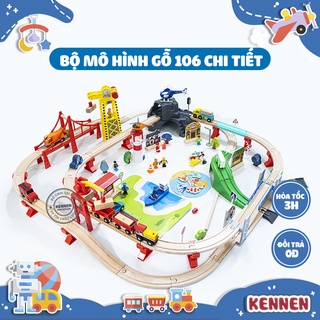 Siêu mô hình thành phố gỗ [Phát triển tư duy sáng tạo] 106 chi tiết kích thước 1.2x1.3m