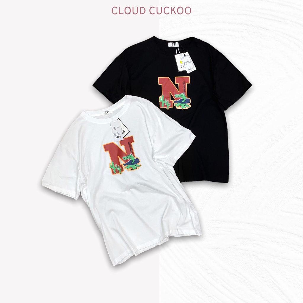 [ Xả Kho ] Áo Thun Nữ Cotton In Hình Chữ N - Mã Số: J5536