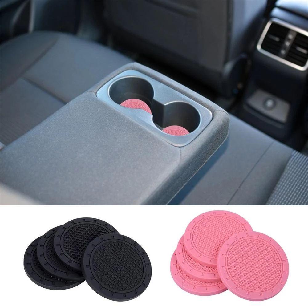 Set 4 Miếng Lót Cốc Chống Trượt 7cm Trang Trí Nội Thất Xe Hơi