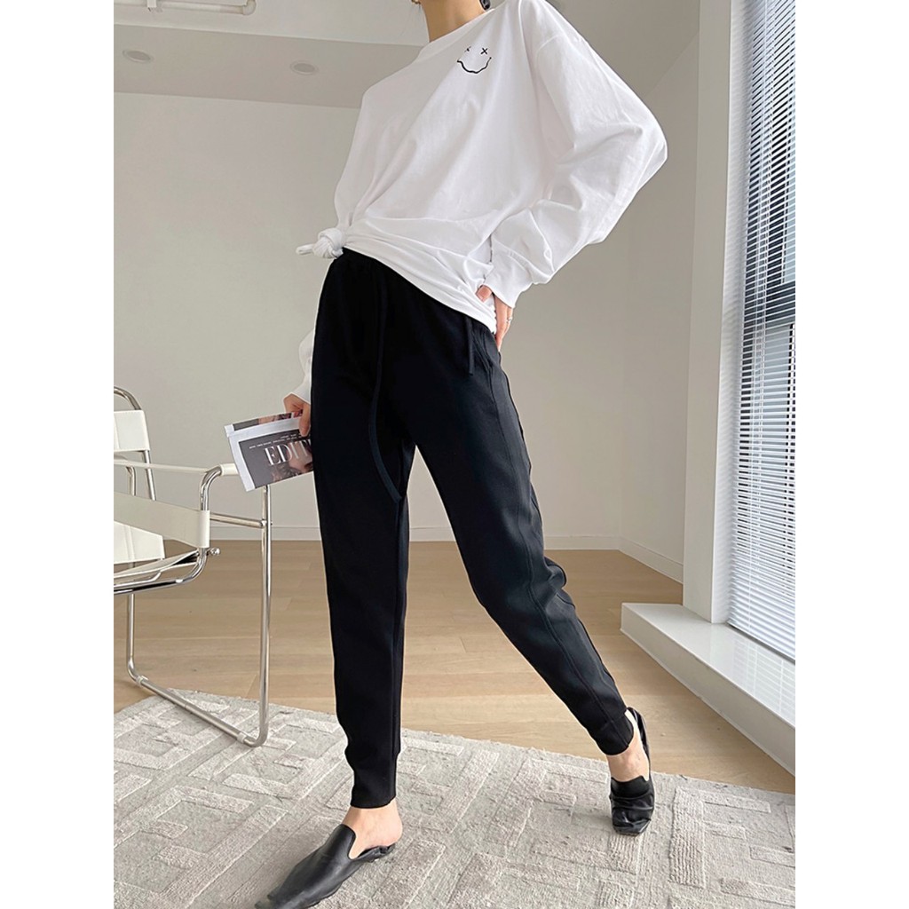 Quần thể thao cotton thiết kế cạp cá tính phong cách châu âu trẻ trung sành điệu năng động. hàng quảng châu QCC60