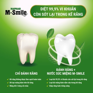 [MUA 3 TẶNG 1] Nước súc miệng Naphar M-Smile 500ml